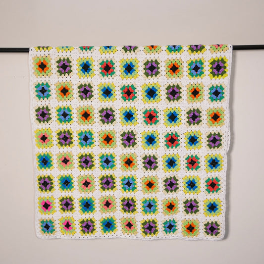 multicolour crochet blanket