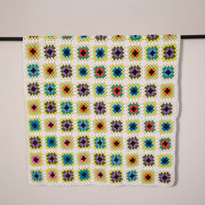 multicolour crochet blanket