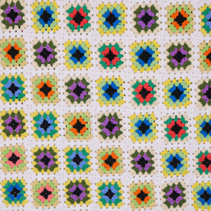 multicolour crochet blanket