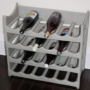 stackable plastic wine rack