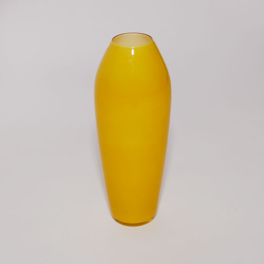 lemon yellow torpedo vase