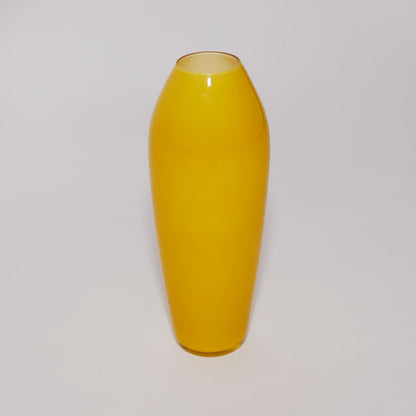 lemon yellow torpedo vase