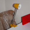 yellow clamp desk light