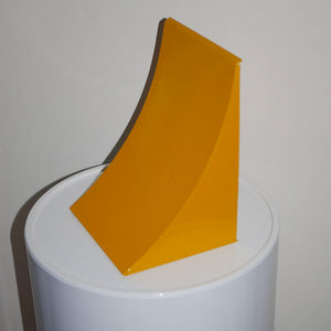 yellow enamel sculpture