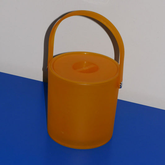 yellow plastic ice bucket