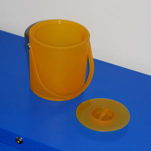 yellow plastic ice bucket