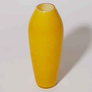 lemon yellow torpedo vase