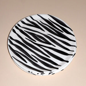 zebra serving dish